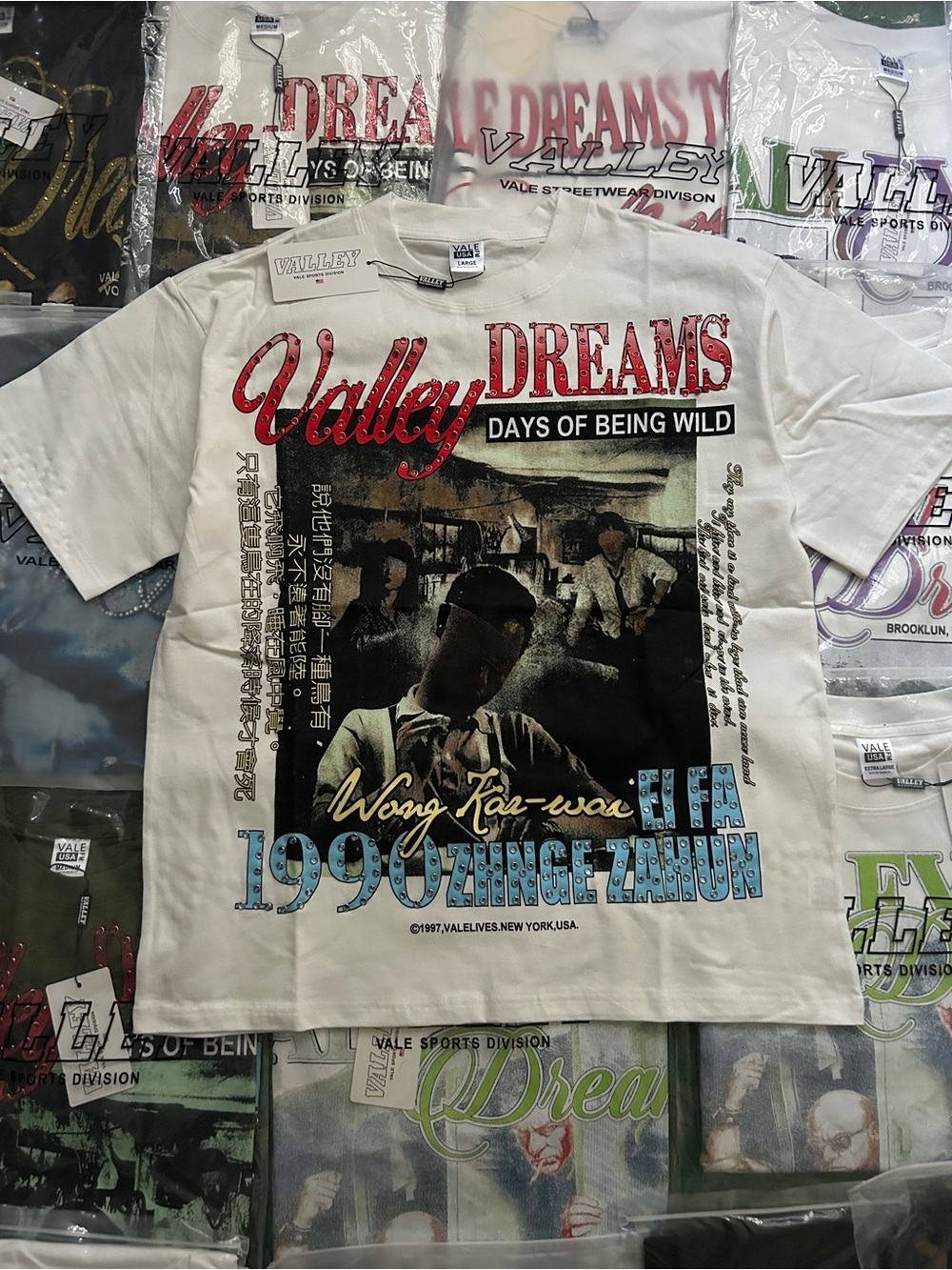Valley Dreams Men's White Graphic Tee - 'Days of Being Wild'